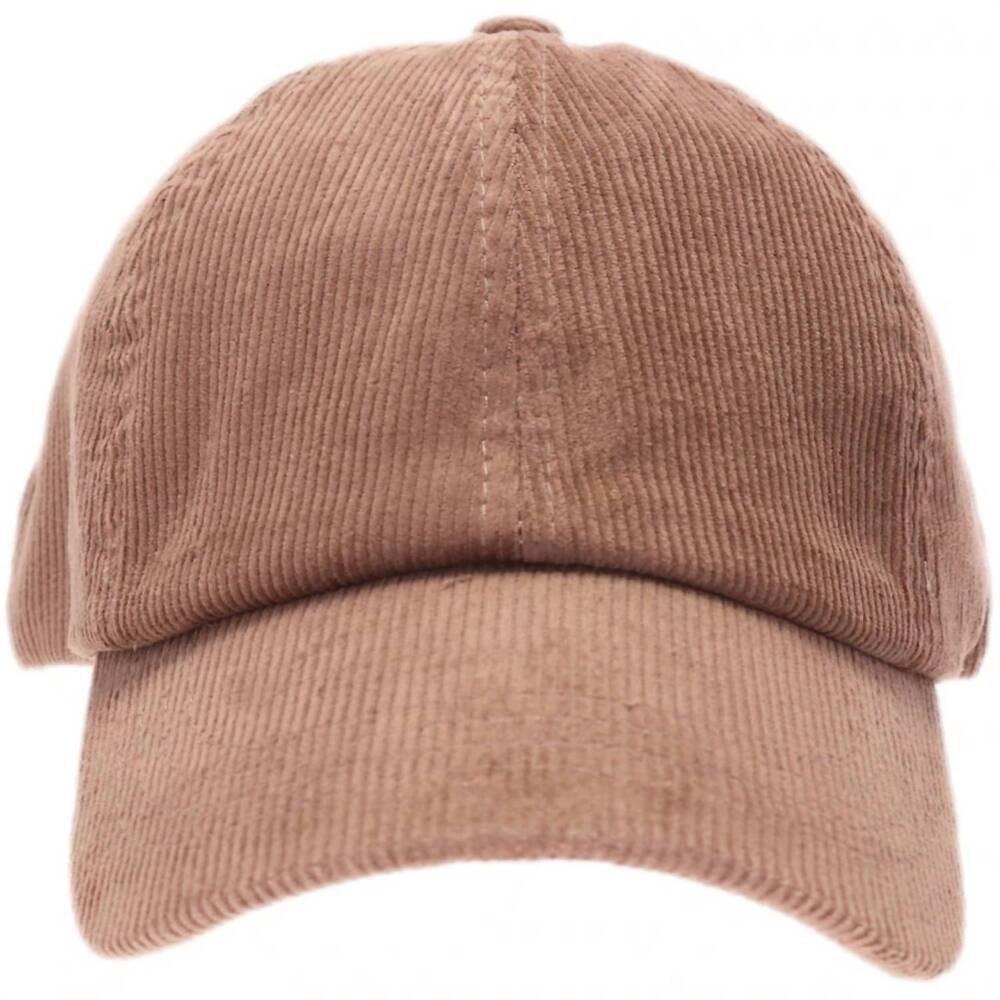 NEW CC BEANIES women's corduroy pony tail hat in taupe